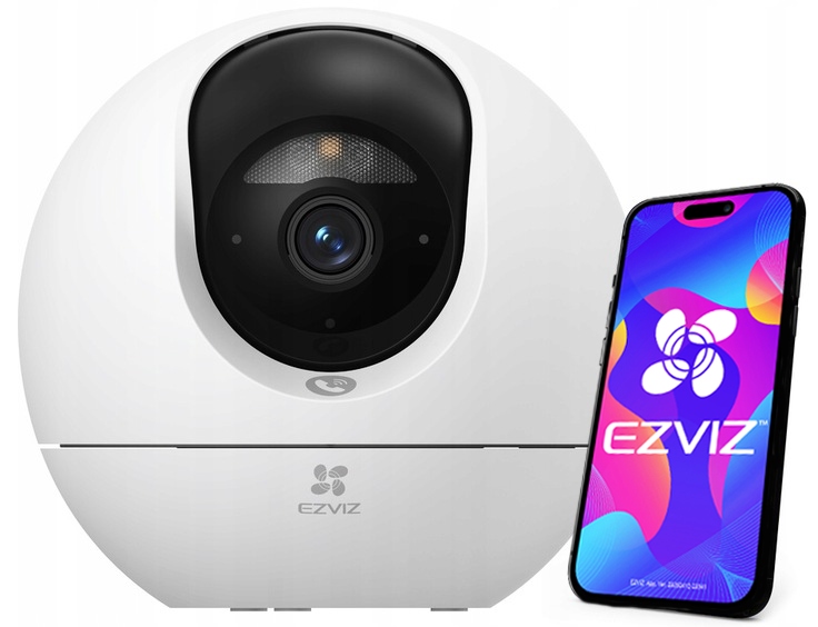 WiFi kamera Ezviz C6c 4K 8Mpx UltraHD Detská opatrovateľka, otočná, aplikácia, Ai detekcia