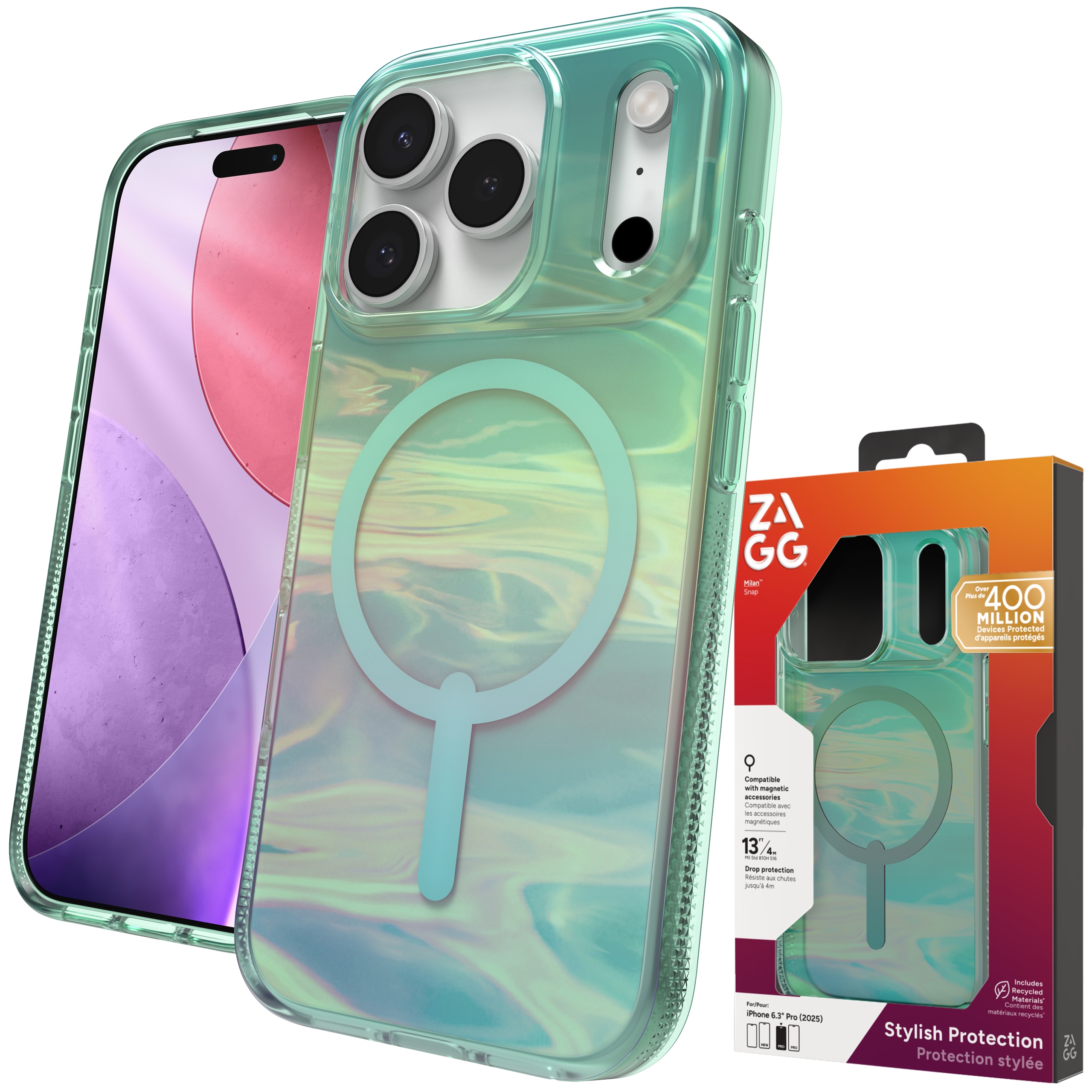 Zagg Milan Snap Case – Pouzdro s MagSafe pro iPhone 17 Pro Kryt