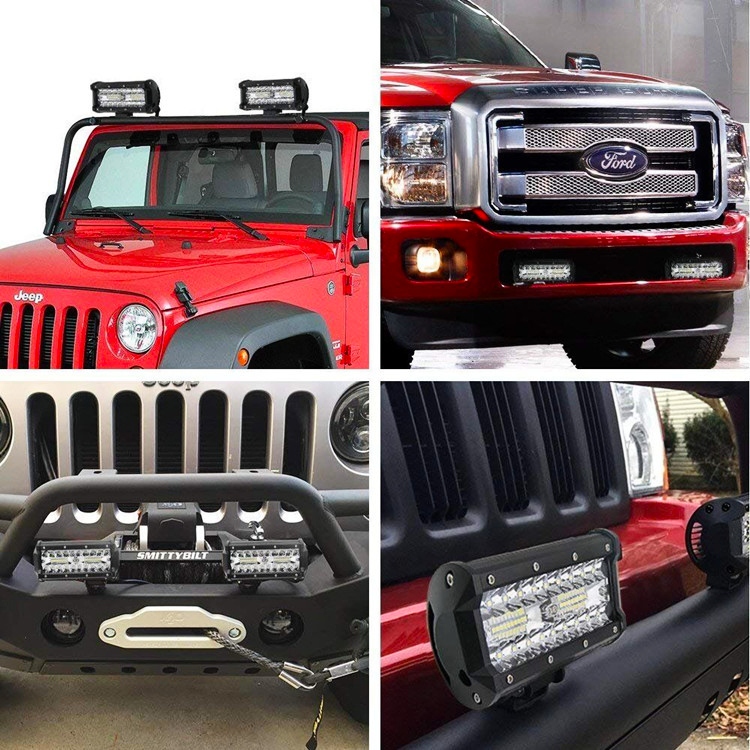 2X LAMPA ROBOCZA 120W LED HALOGEN SZPERACZ ZESTAW OŚWIETLENIE LED CREE IP68 Temperatura barwowa 6000 K