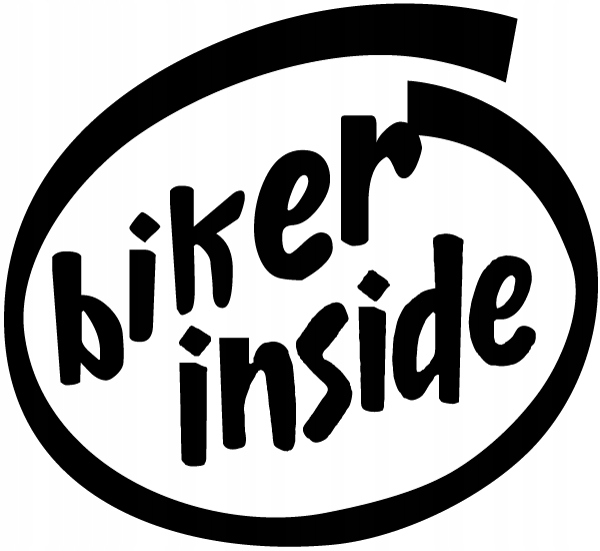 

Naklejka na auto Biker Inside rowerzysta 9 cm w.60
