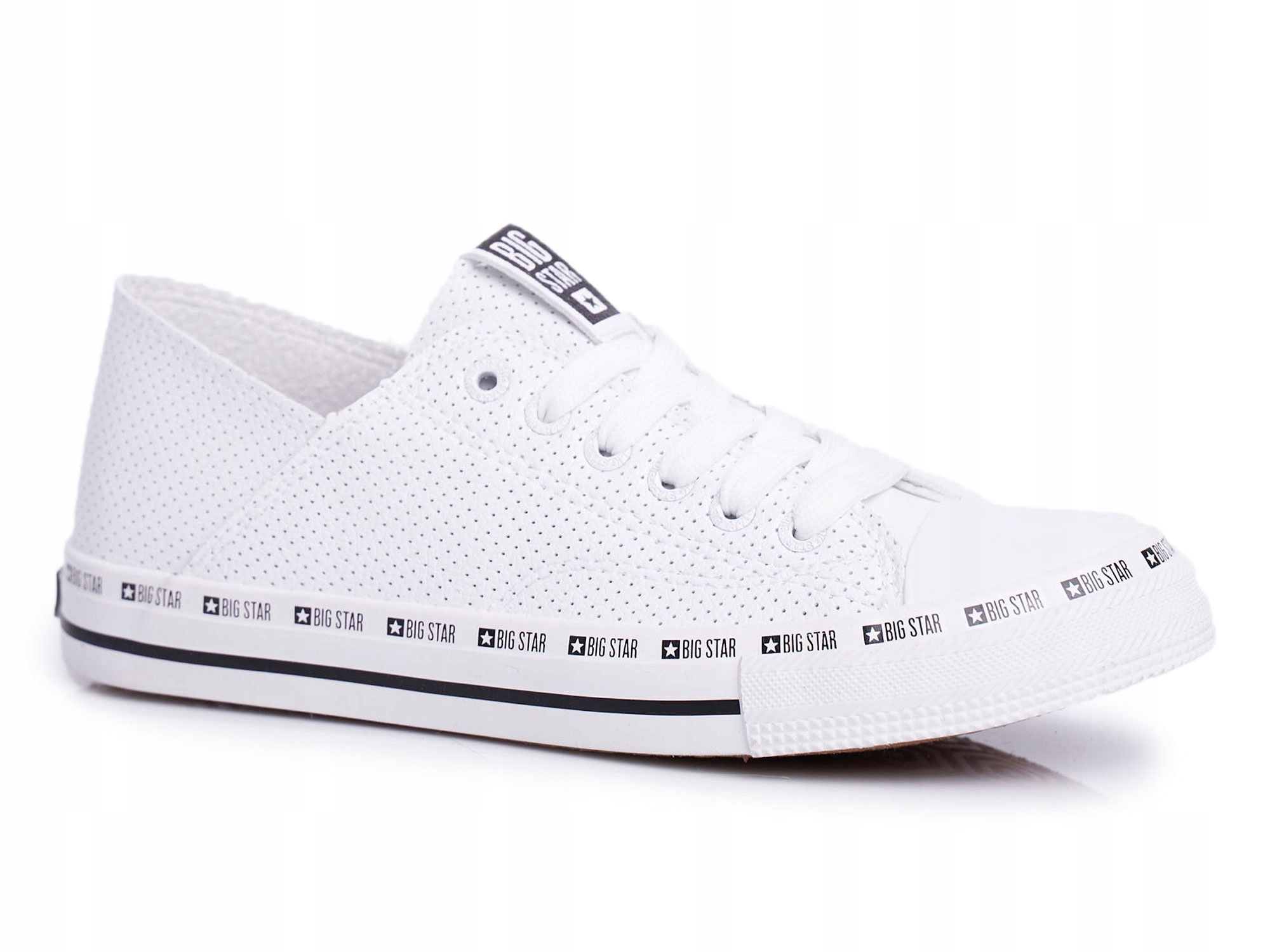 

Damskie Ażurowe Trampki Big Star Białe FF274024 38