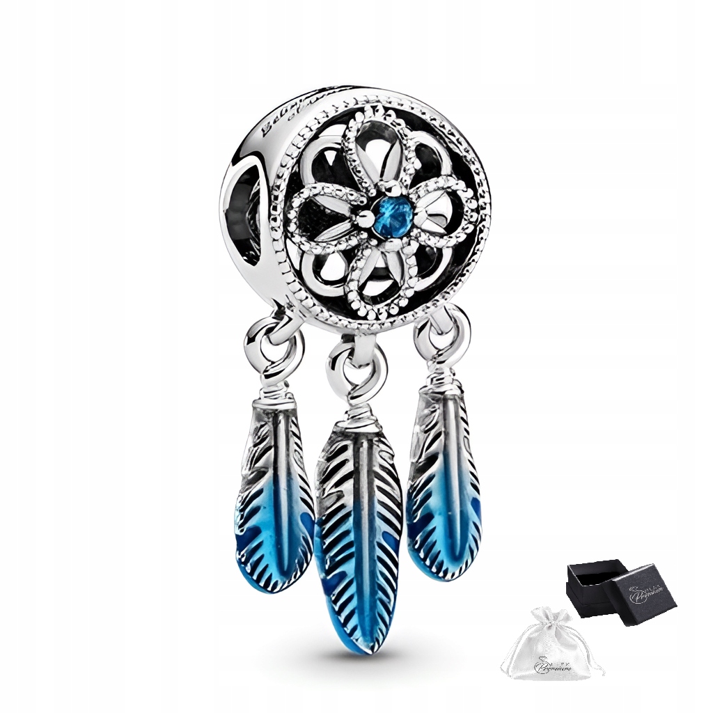 Charms Stříbro Rhodiované ryzost 925 Krásný Přívěsek Lapač Snů jako Dárek