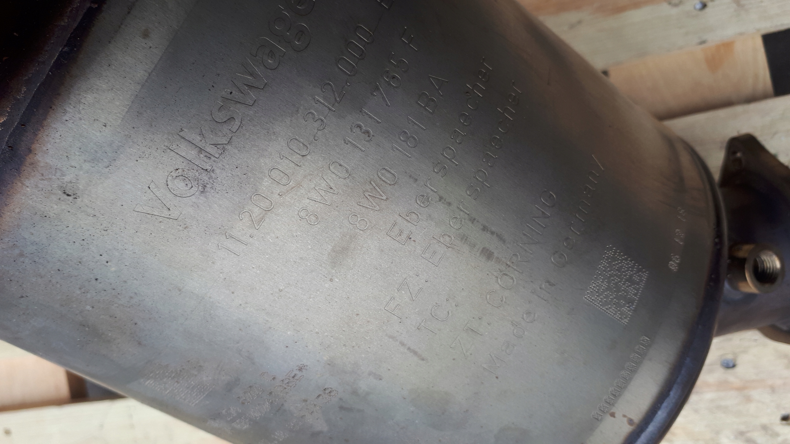 A4 B9 8W catalyst 2.0 TFSI 8W0254800C A5 8W