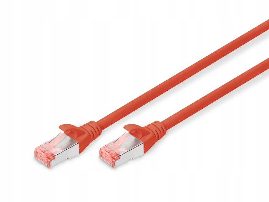 Patch cord S-ftp kat. 6 10,0m czerwony Digitus DK-1644-100/R