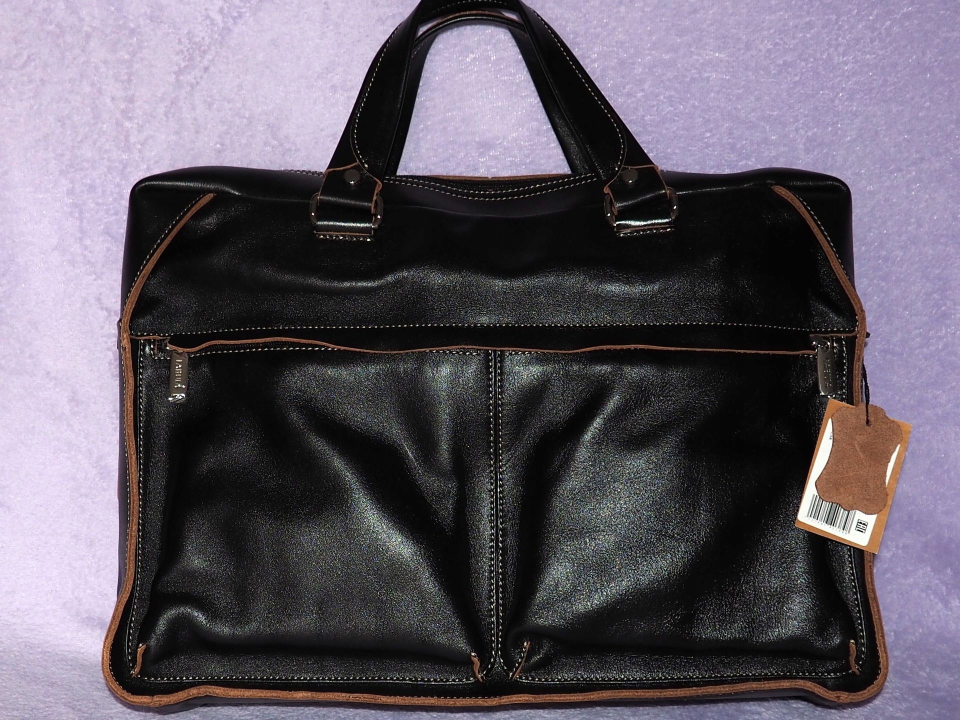 Torba, skórzana teczka do laptopa Fabula.