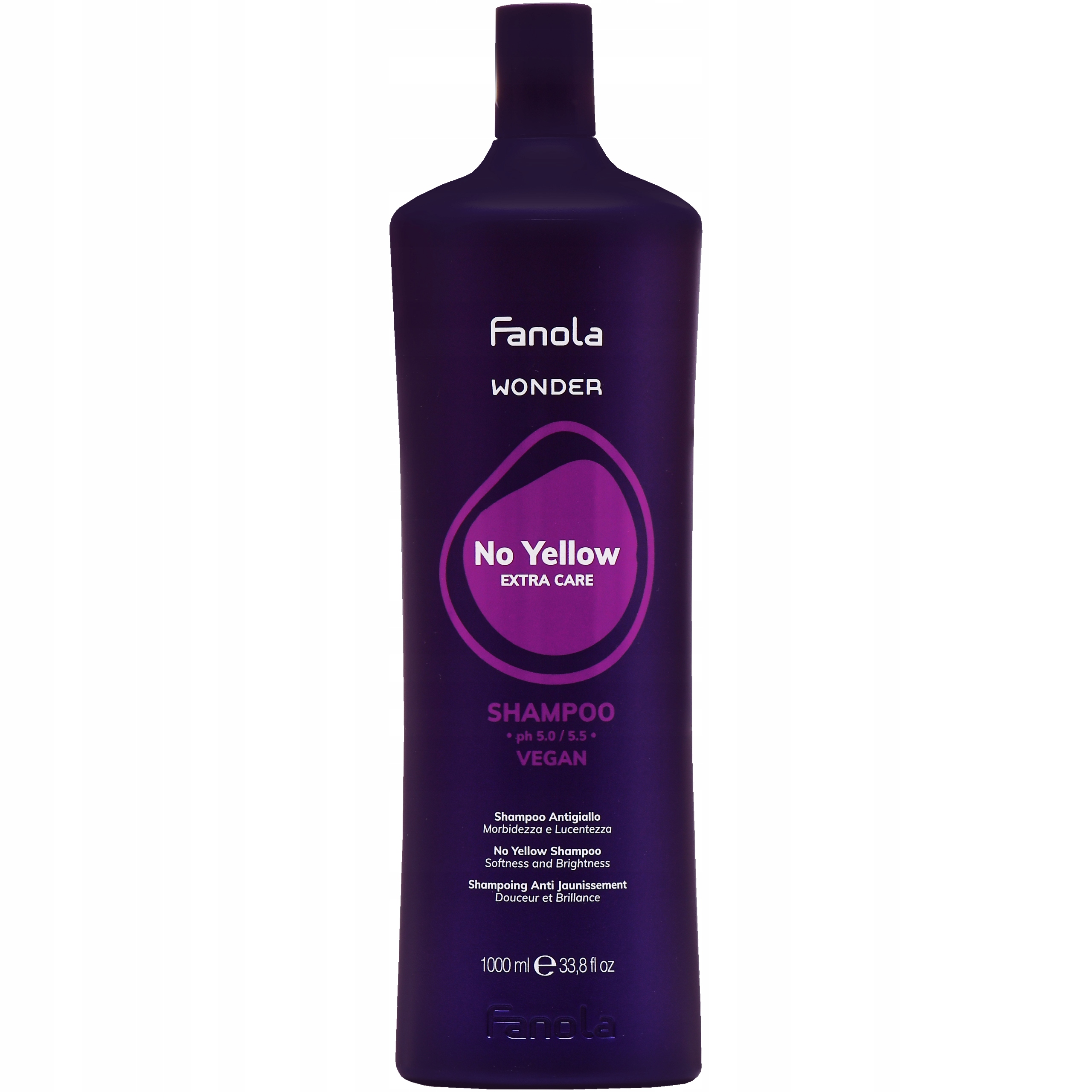 Fanola Wonder No Yellow šampon pro blond a zesvětlené vlasy, 1000 ml