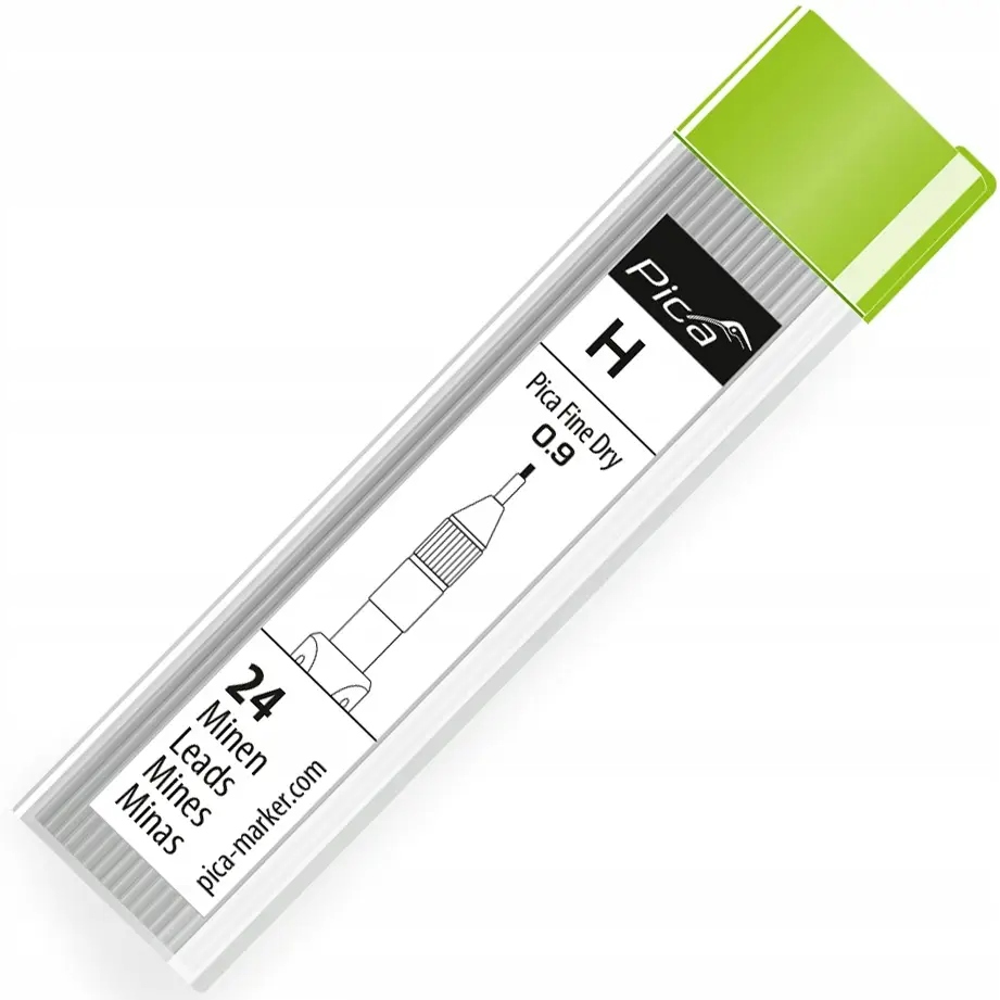 

Pica Wymienne wkłady grafitowe H 0.9mm 7050 24 szt