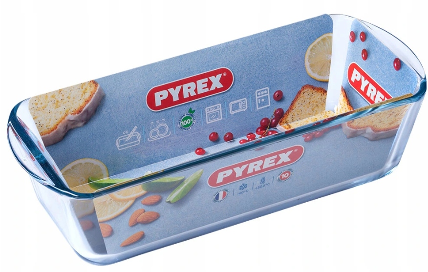 KEKSÓWKA PYREX FORMA SZKLANA WĄSKA CHLEBA NACZYNIE ŻAROODPORNE OLDMAN 30cm Stan opakowania oryginalne