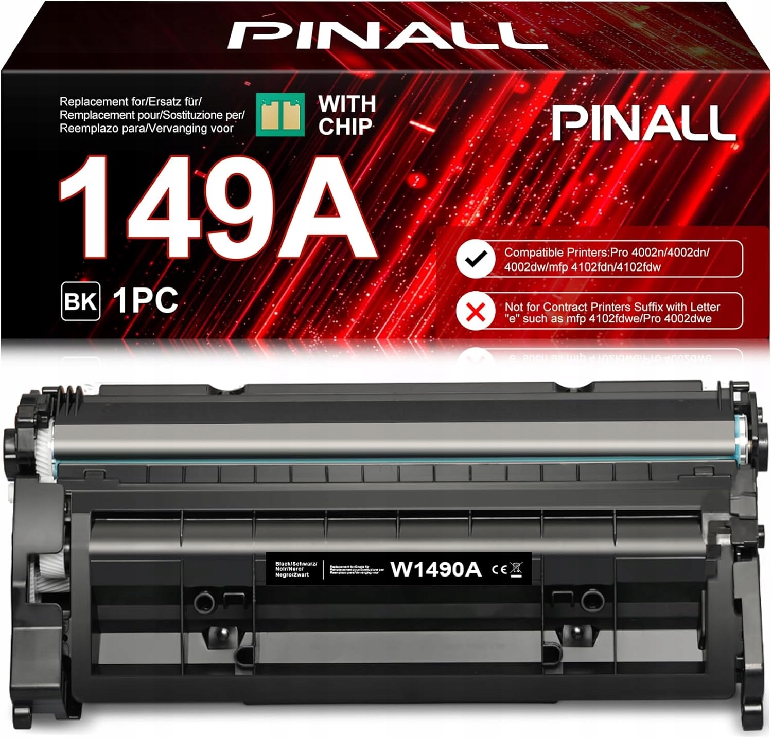 Toner Pinall 149A W1490A kompatybilny z Hp 149 149X W1490A 149A