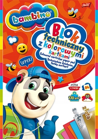 

Blok Techniczny Kolorowy Bambino A4-10 Zł/sr