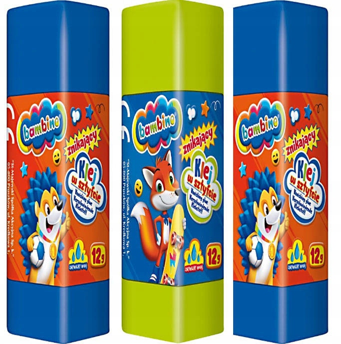 

Bambino 3x12g Klej szkolny znikający w sztyfcie