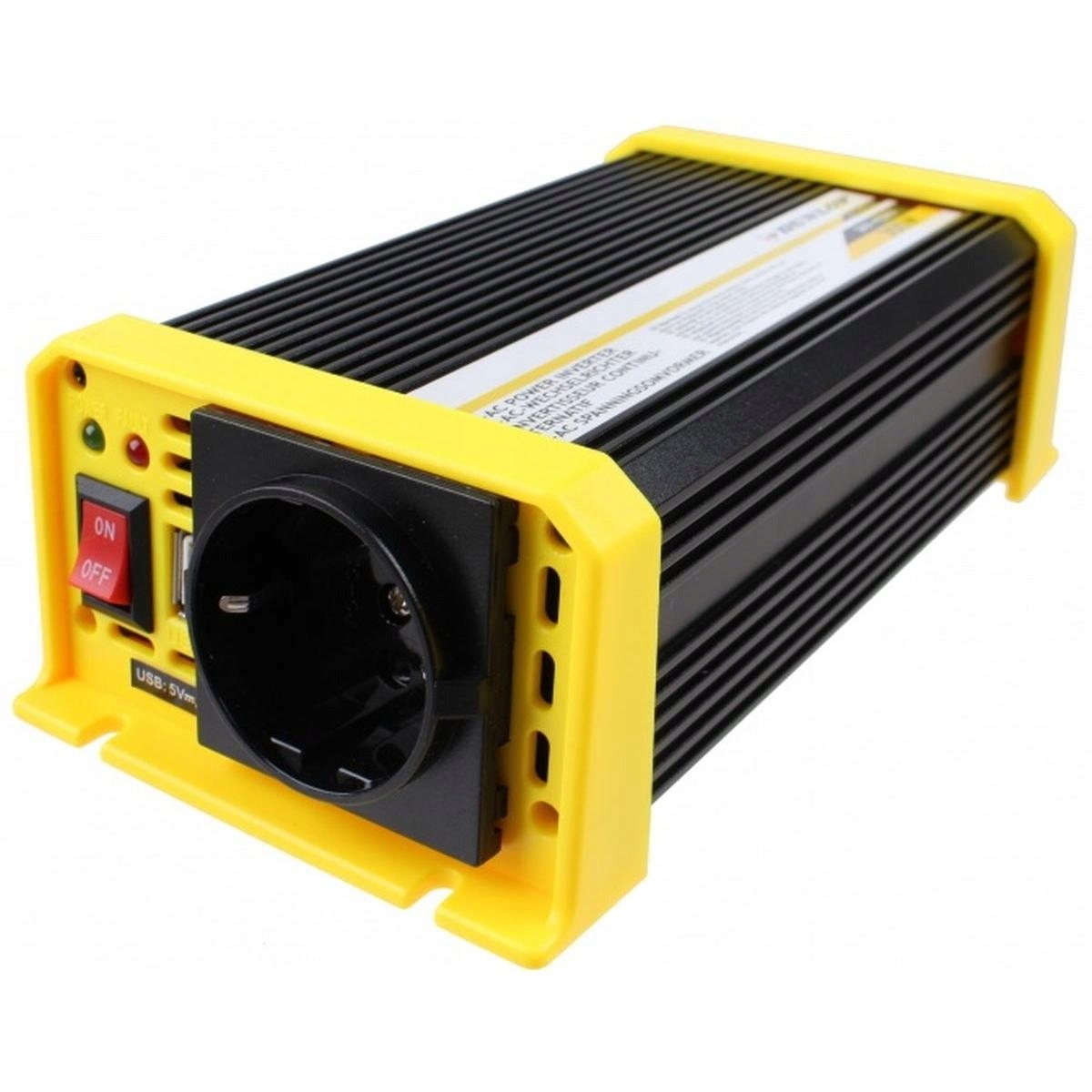 PRZETWORNICA NAPIĘCIA FALOWNIK DO TIRA SAMOCHODU DUNLOP 24V 230V 300/600W Numer katalogowy części 141053