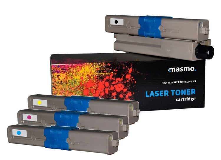 Sada 4x tonerů Masmo pro Oki C332 MC363 MC363n MC363dn MC363dnw