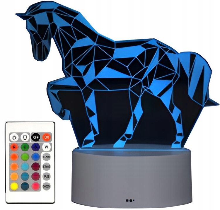 

Lampka nocna Koń 3D usb Led