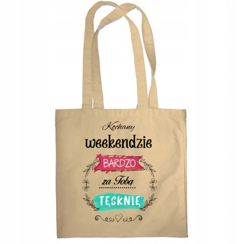 TORBA NA ZAKUPY WEKEEND NADRUK