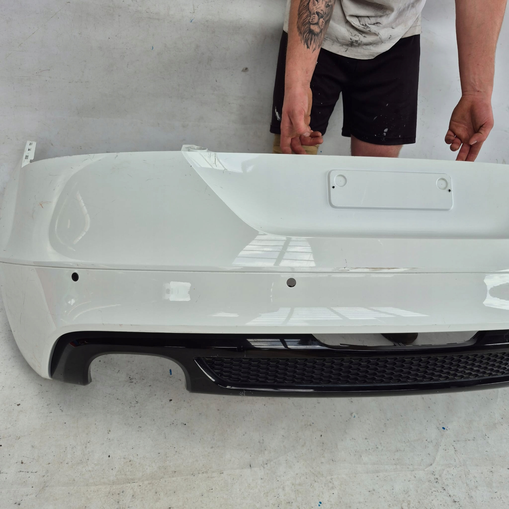 AUDI TT 8J S-LINE 06- bumper rear part rear PDC