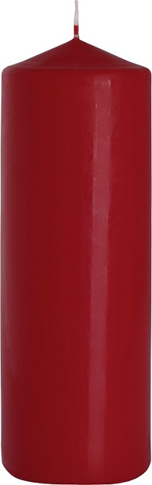 

Bispol Klasyczna Świeca Walec Burgund 25cm 160h