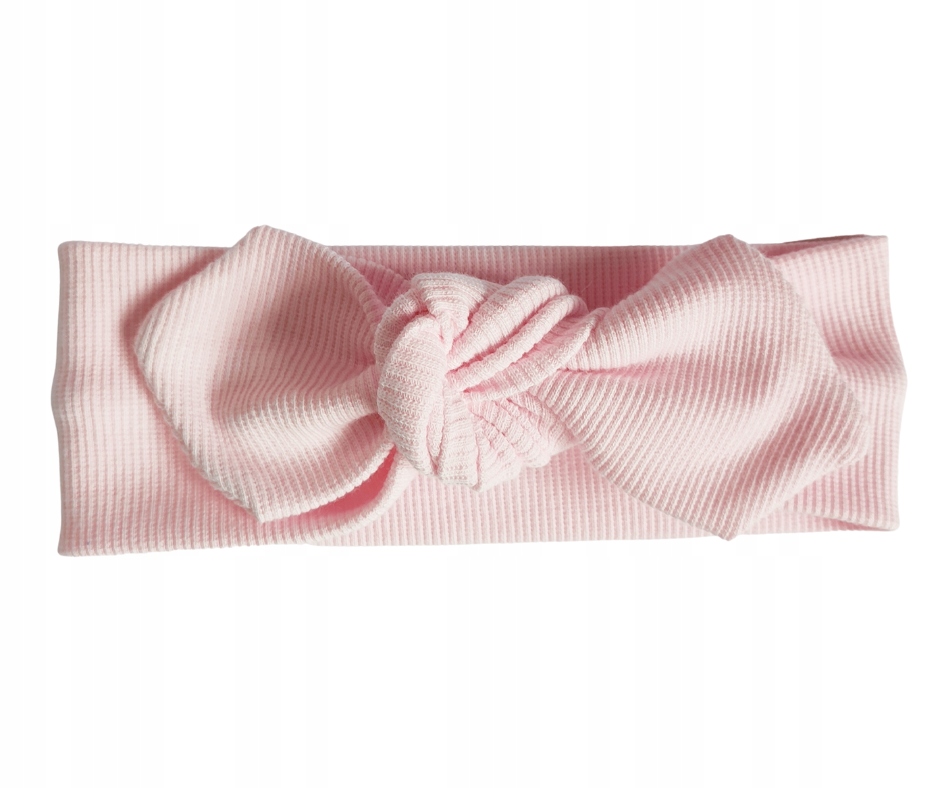 

Opaska pin up wiązana dla dziewczynki róż 42-48 cm