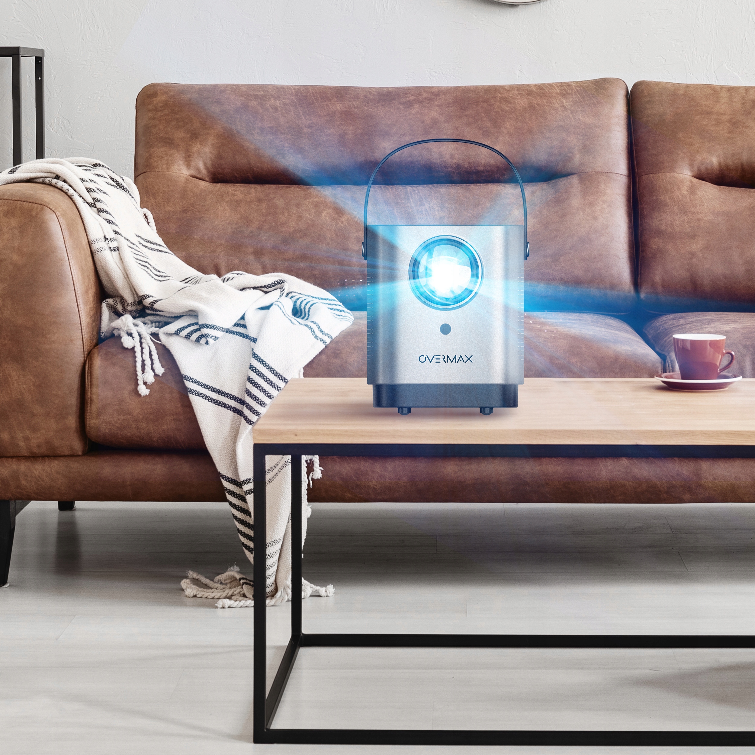 PROJEKTOR PRZENOŚNY YOUTUBE 2000:1 3500 lm HD WiFi + HDMI AUX MULTIPIC 3.6 Marka Overmax