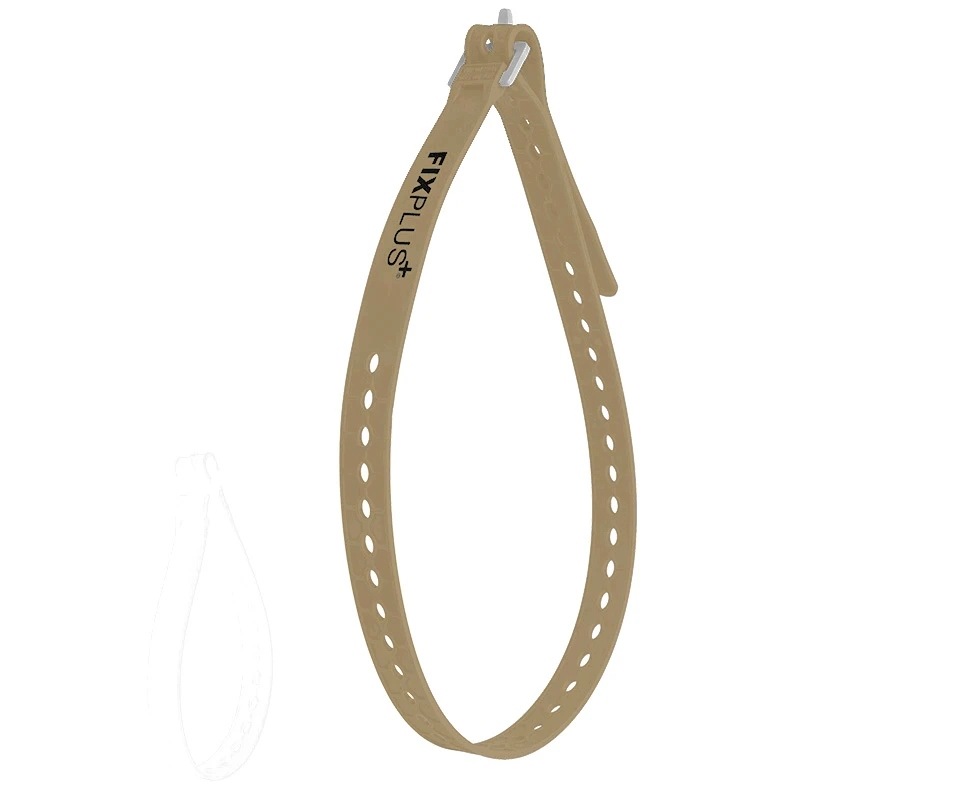 FixPlus 86cm pasek mocujący elastyczny wytrz 90kg piaskowy Tan