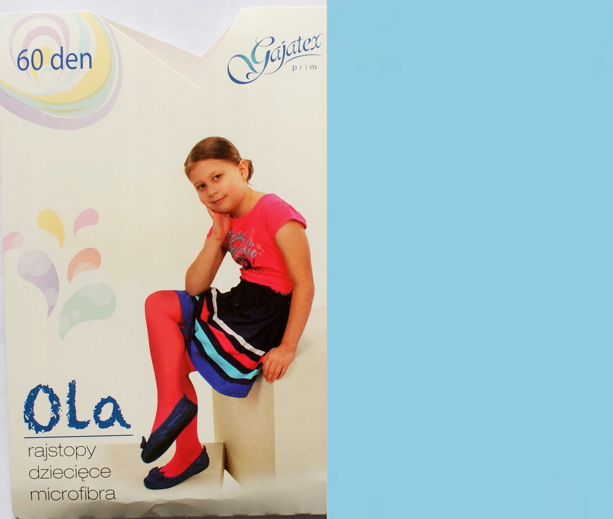 

Rajstopy microfibra 60 den dziec 140-146 Błękit