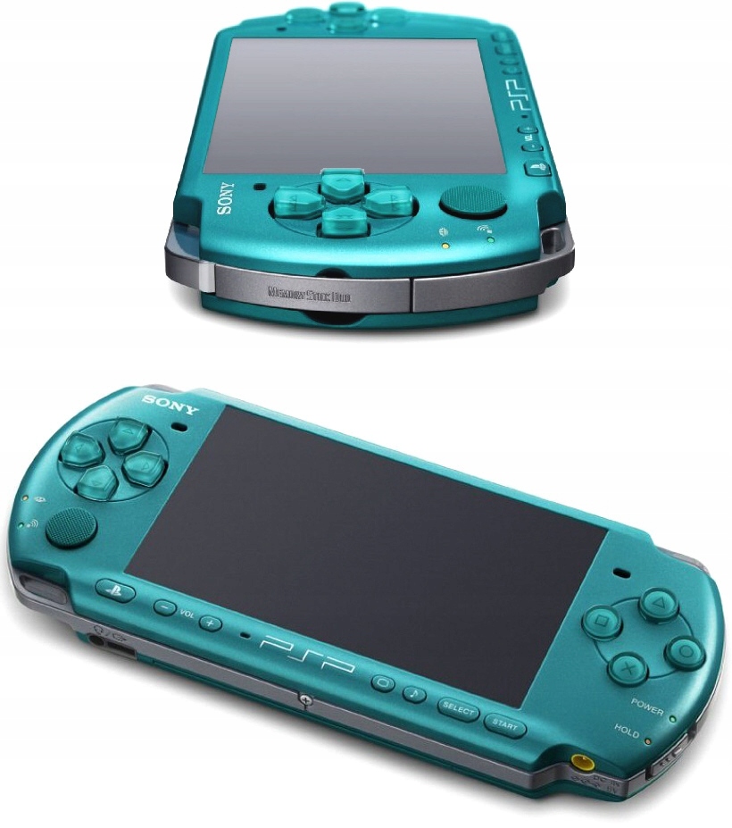 NOWA PSP 3004 SLIM TURKUSOWA PERŁA + GRATISY + GWAR + GRY !! Model 3004