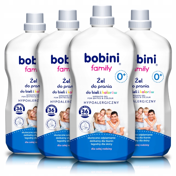 

Bobini Family Żel do Prania do Bieli Koloru 1,8Lx4
