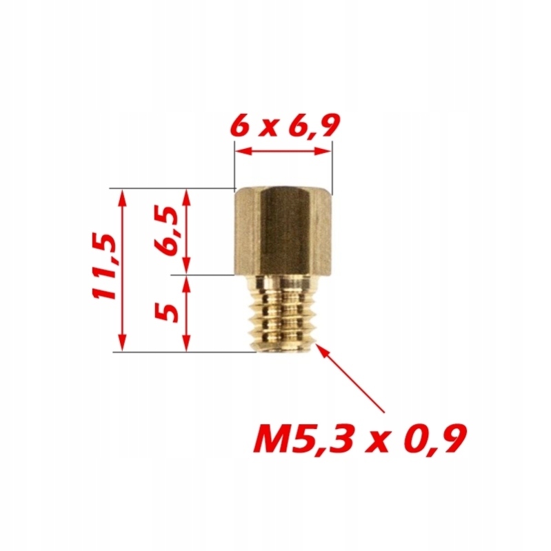 Dysza główna M5,3 280,0 Mikuni Hj Hex