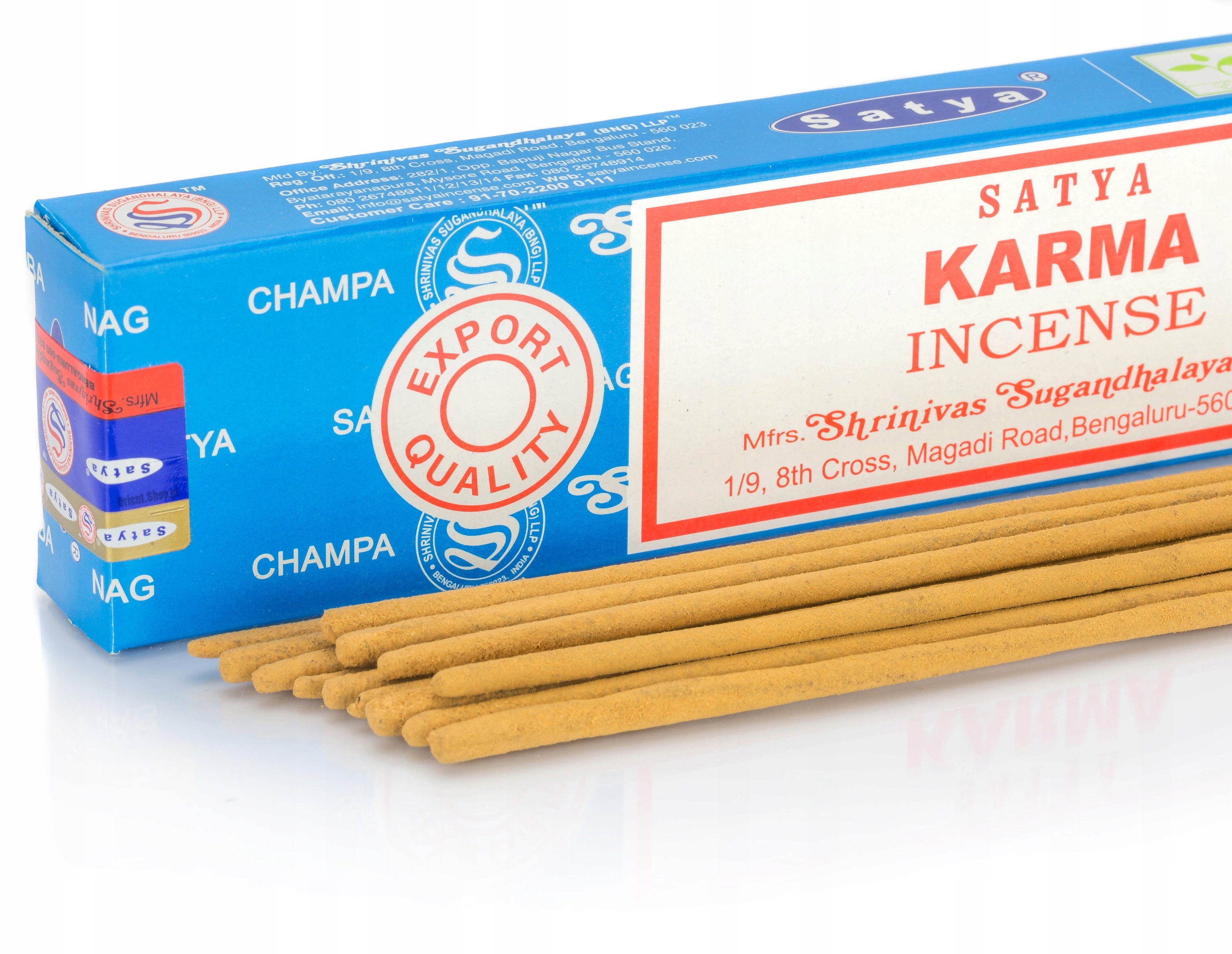 NAG CHAMPA kadzidełka PYŁKOWE SATYA 15g Karma