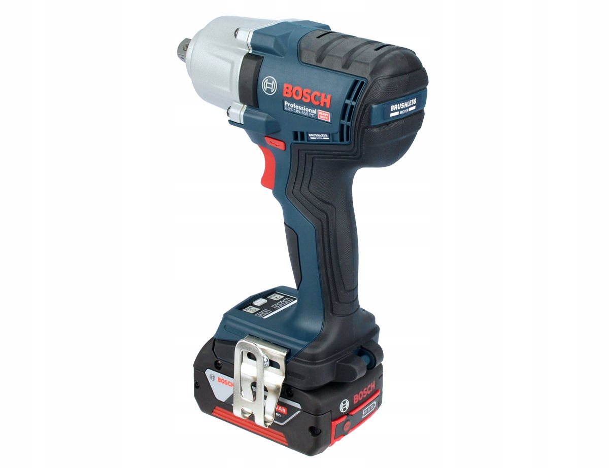 KLUCZ UDAROWY BEZSZCZOTKOWY GDS 18V-450 PC BOSCH 1x4,0Ah L-BOXX Rozmiar trzpienia 1/2''