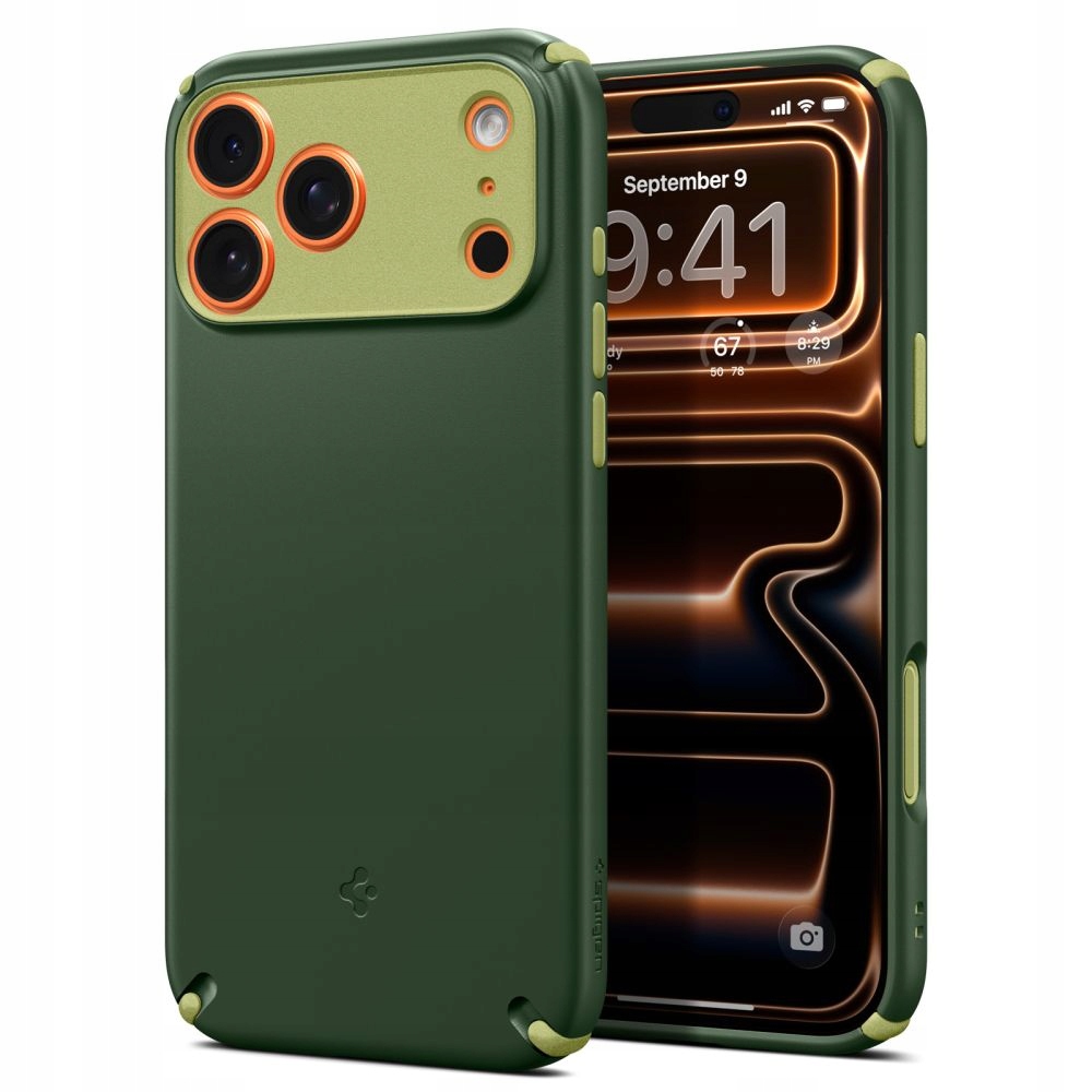 Pouzdro Pro Iphone 17 Pro Spigen Nano Pop Hybrid Magsafe Avo Zelený