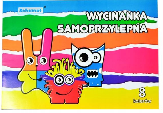 WYCINANKA SAMOPRZYLEPNA A5 8 KOL. SCHEMAT