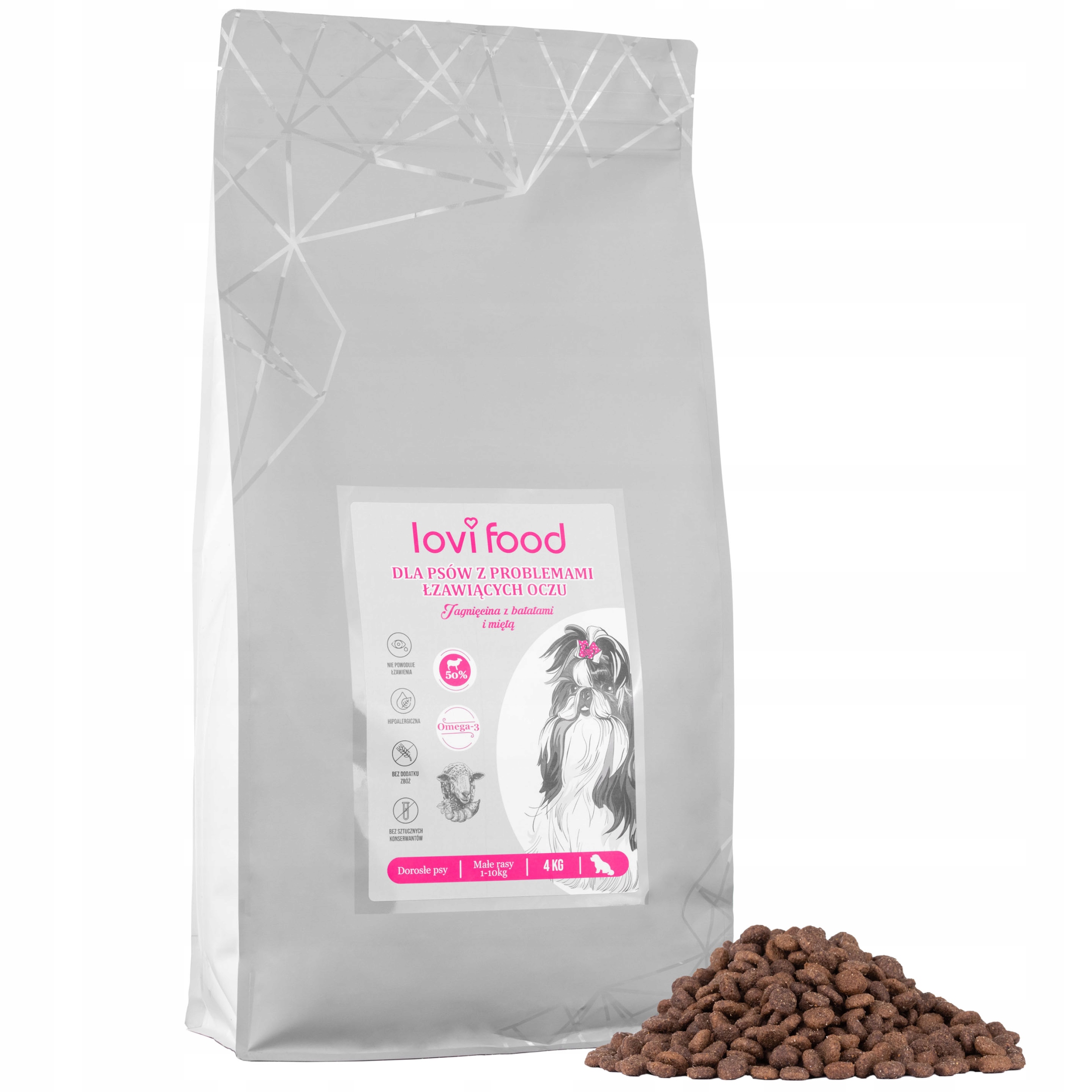 Levně Lovi Food Jehněčí na Slzící Oči Krmivo pro malá plemena 4 kg