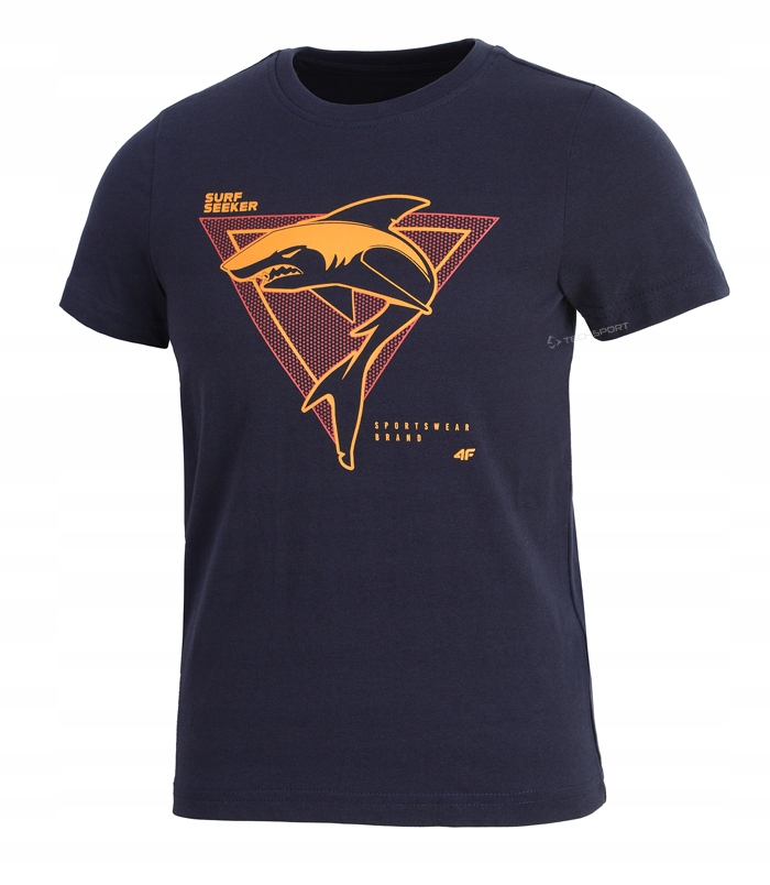 

4F Chłopięca Koszulka T-shirt Bawełna / 164