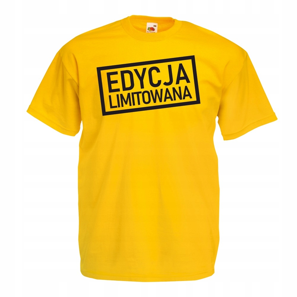 

Koszulka zabawna edycja limitowana S żółta
