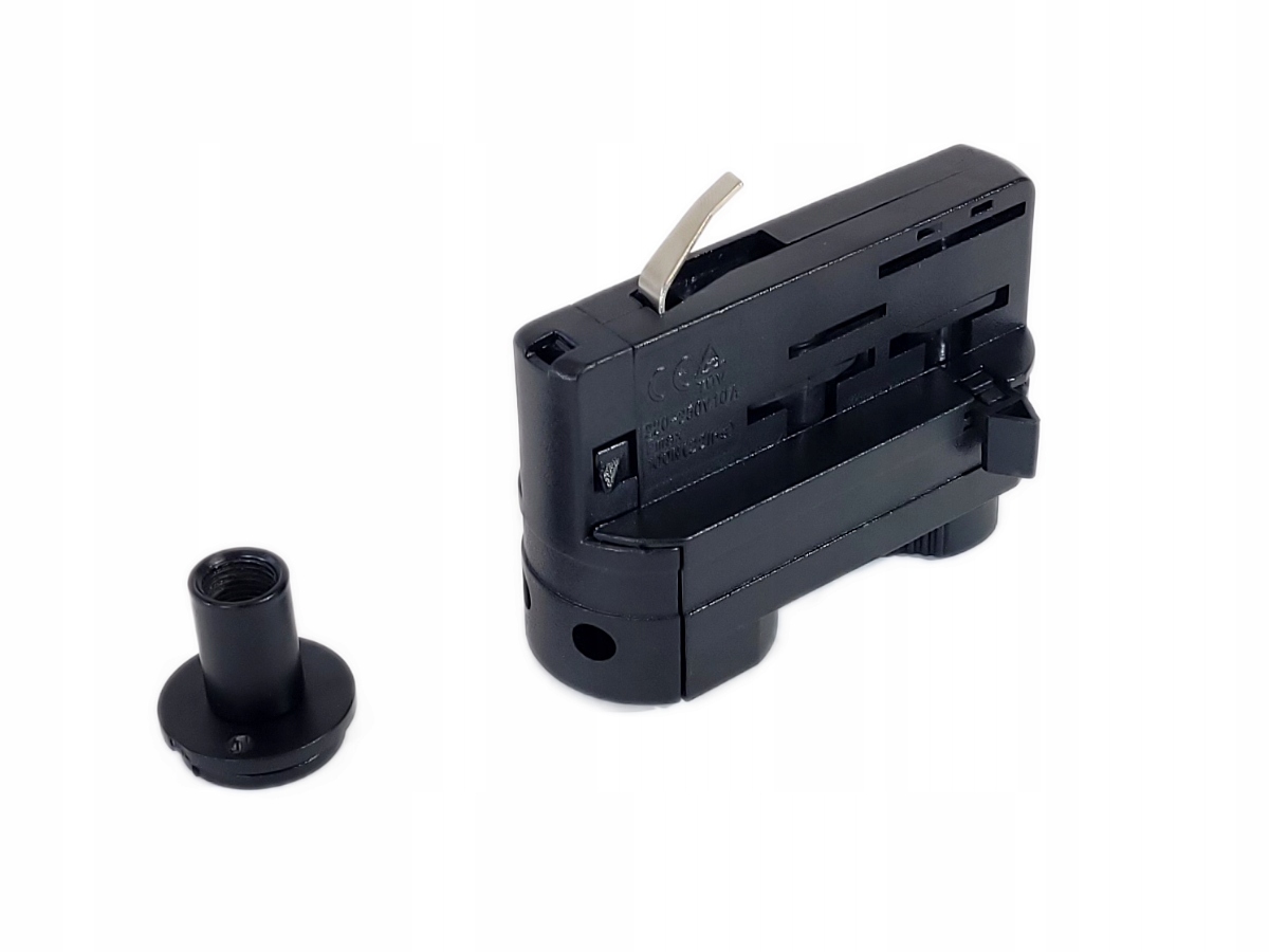 Adapter Lamp do Szynoprzewodów Szyn Listw 3-Fazowych 230V Czarny