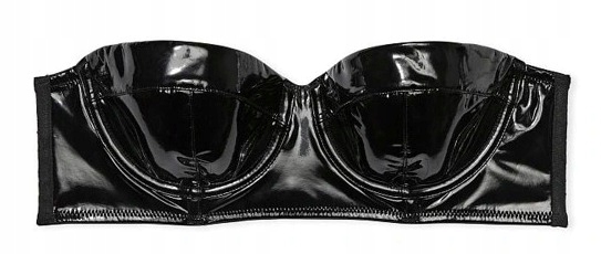 Podprsenka z imitace lakované kůže Victoria's Secret 75C (34C)