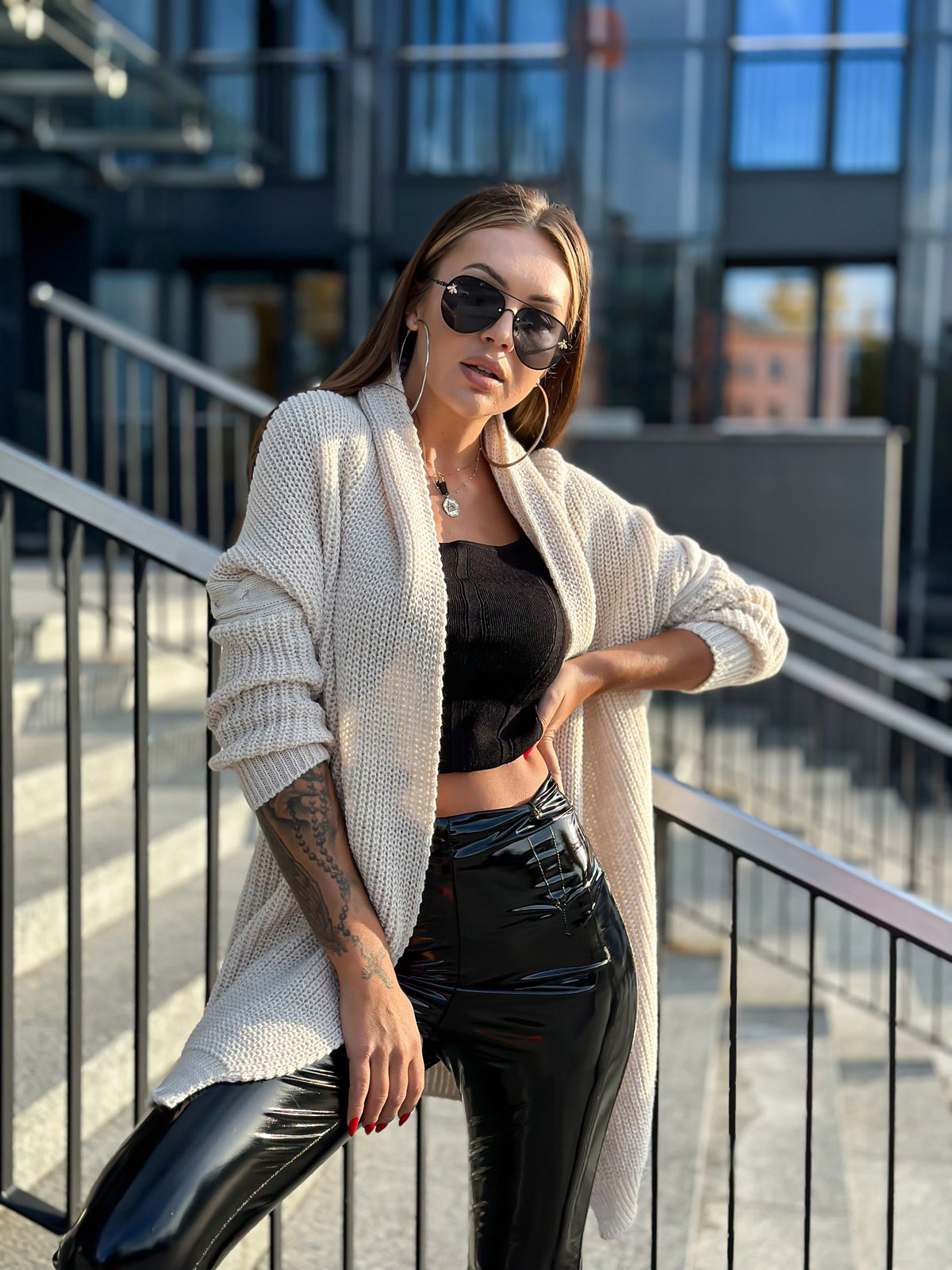 Dámský svetr 022ELR béžový one size