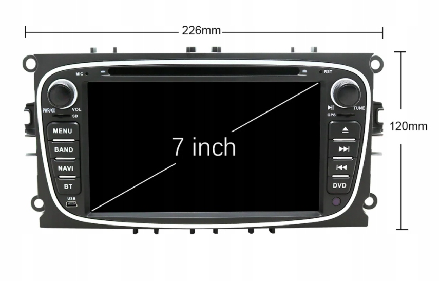 RADIO ANDROID FORD MONDEO FOCUS GALAXY S-MAX DSP! Kod producenta 21885200632