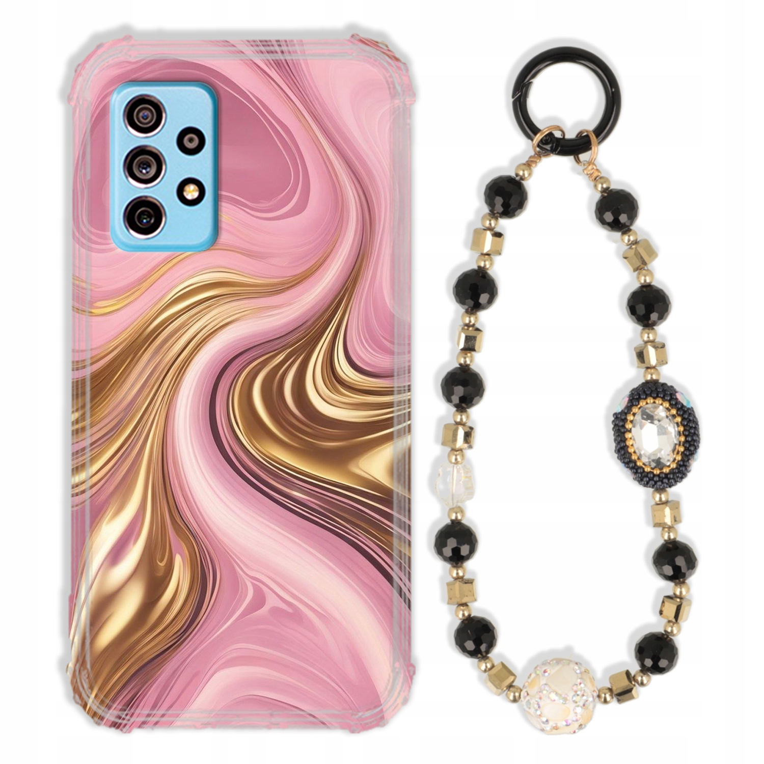 Pouzdro Pro Samsung A73 5G Antishock Zirkony Černozlaté Odolné| Silné