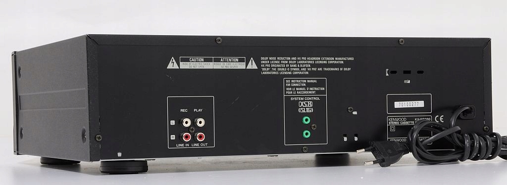 KENWOOD KX-W6080 FIRMOWY DECK MAGNETOFON DWUKASETOWY ! Kolor czarny