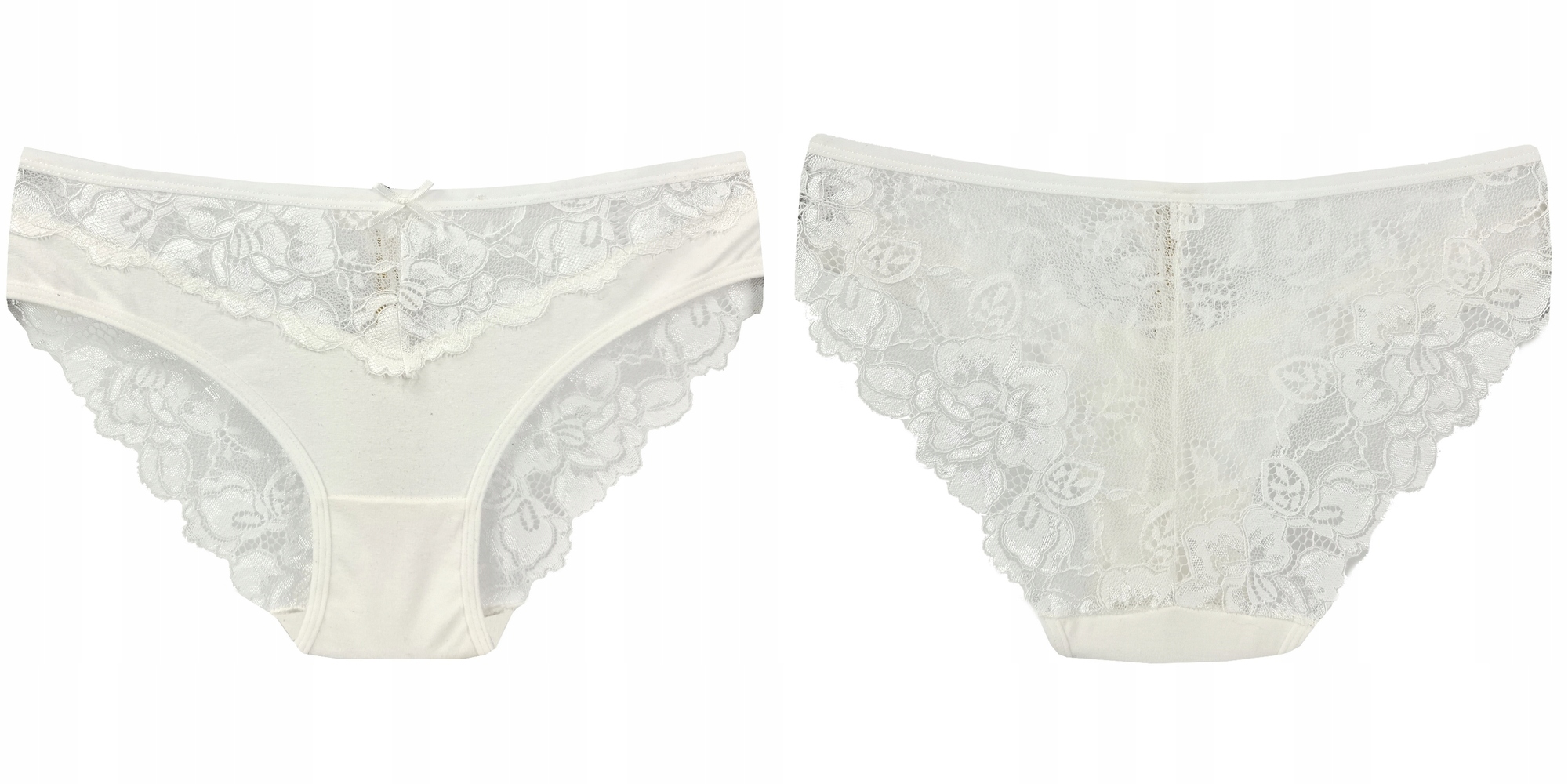 4x MAJTKI KORONKOWE Figi Bawełniane JAKOŚĆ - M/L Płeć kobieta