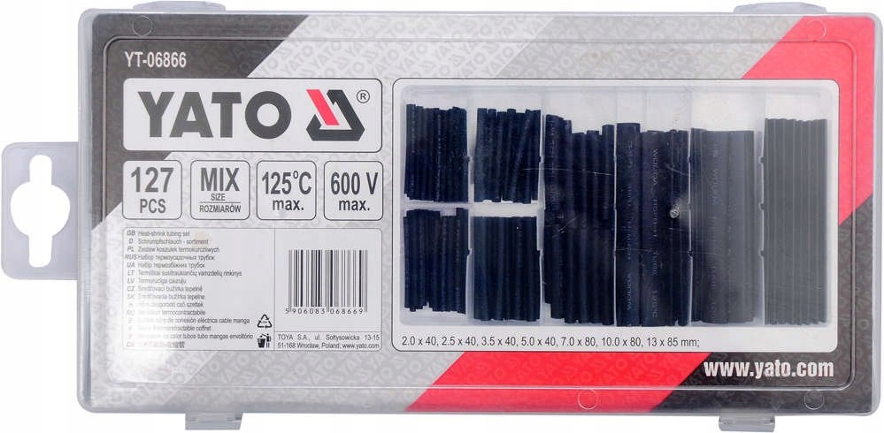 

Yato Zestaw Koszulek Termokurczliwych 127 Szt.