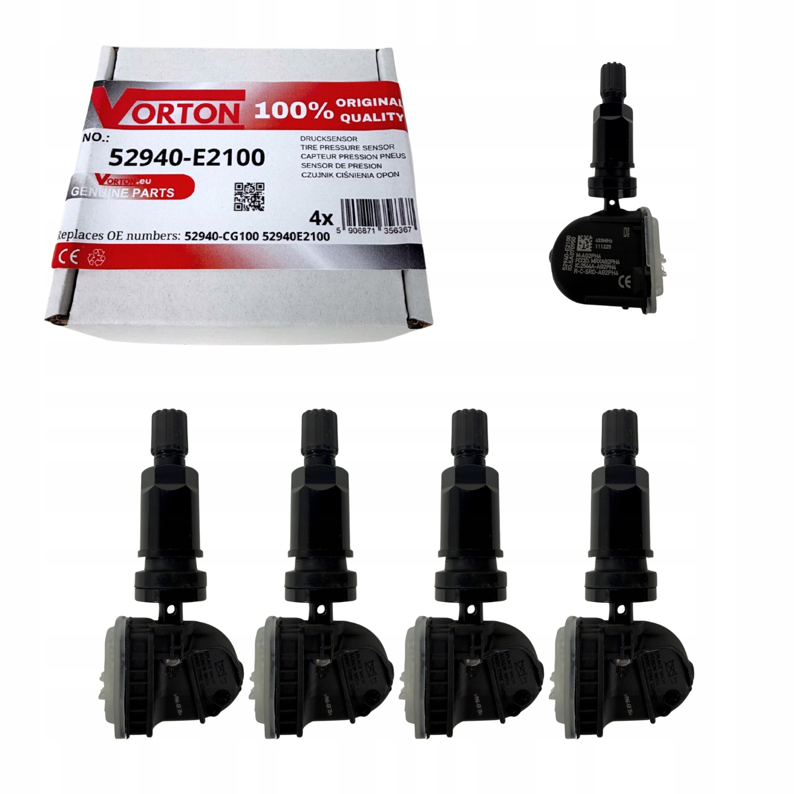4x Senzor Tlaku Koles Hyundai Ioniq 6 7 Staria Kia Niro Ev 2 3 4 5 6 K4