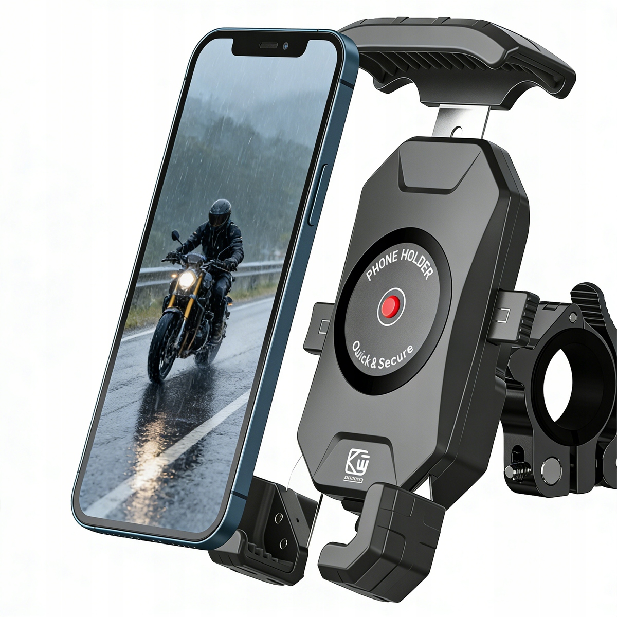 Pancerny Antywibracyjny Uchwyt Rowerowy Motocyklowy Na Telefon