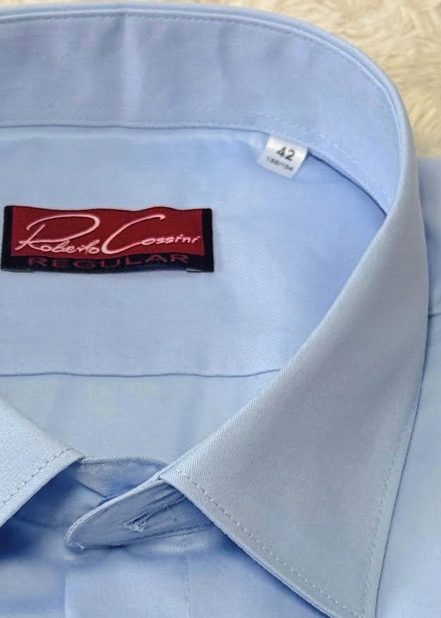 Roberto Cossini pánská košile Regular modrá, délka ruky Velká 50 176/182 T-2