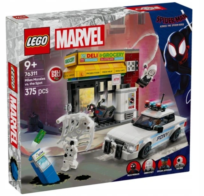 Lego 76311 Hrdinové – Mile Morales Versus Spot