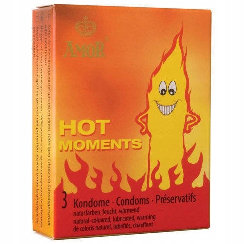 

3 Prezerwatywy Rozgrzewające Amor Hot Moments