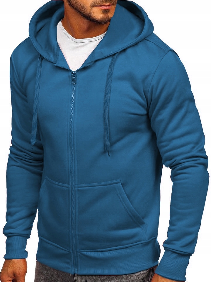 BLUZA MĘSKA ROZPINANA KIESZENIE CIEPŁA Marka J STYLE
