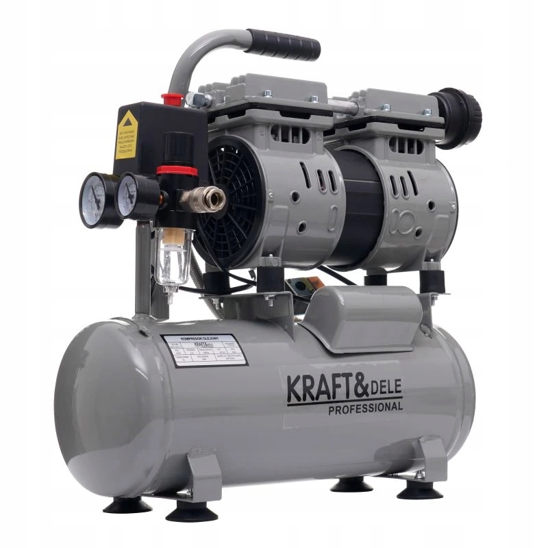 Kraft&Dele KD1384 Bezolejový kompresor 9l 550W 8 Barov